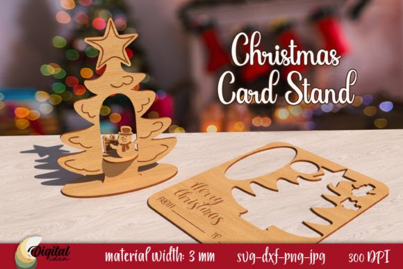 3d Christmas Card Stand Laser Cut: Elevating Holiday Displays with Precision