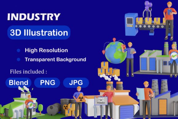 3D Industry Pack: Elevating Industrial Design with High-Quality 3D Assets