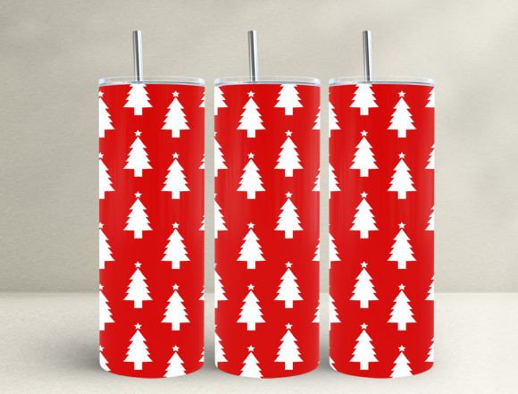 3D Pine Tree Tumbler Wrap Design