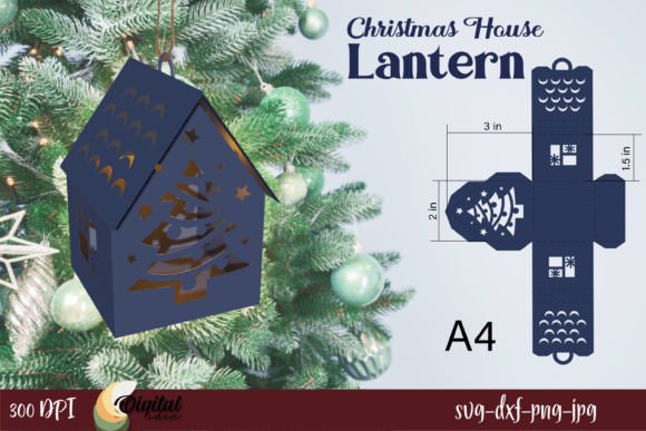 Bringing Holiday Magic to Life with a 3D Christmas House Paper Lantern
