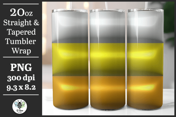Candy Corn Inflated Tumbler Wrap PNG