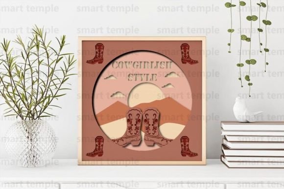 Cowgirl 3D Light Box: Layered Laser Art