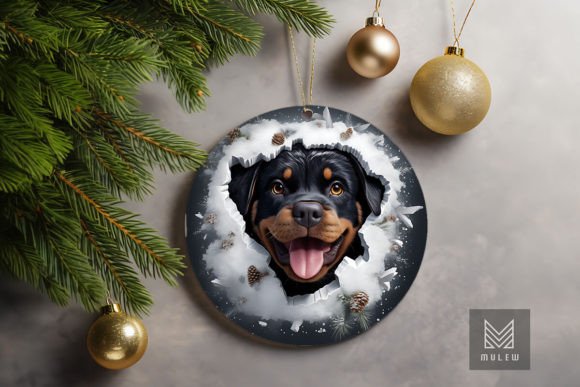 Elevating Holiday Merchandise with the 3D Rottweiler Dog Xmas Ornament: A Strategic Guide for Creators