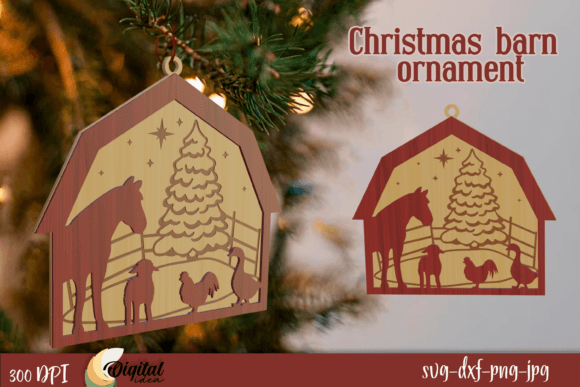 Evaluating the 3D Christmas Barn Ornament Laser Cut SVG for Holiday Crafting