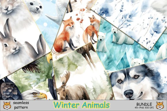 Integrating the Winter Animals Seamless Pattern Bundle into Your Creative Workflow