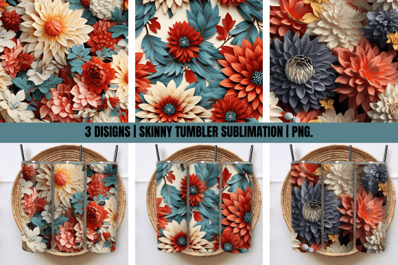 Mastering 3D Chintz Floral Tumbler Wraps: A Guide to Sublimation Design