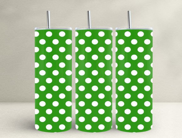 Mastering the 3D Green Polka Dots 20oz Tumbler Wrap for Modern Customization