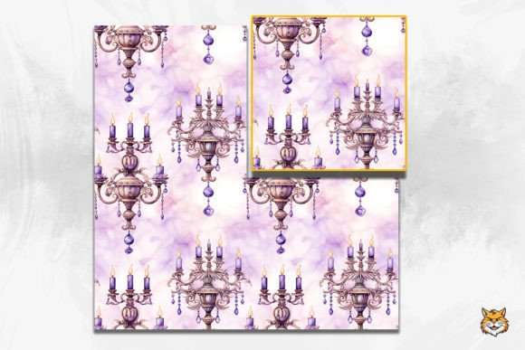Pastel Candelabra Seamless Pattern Guide