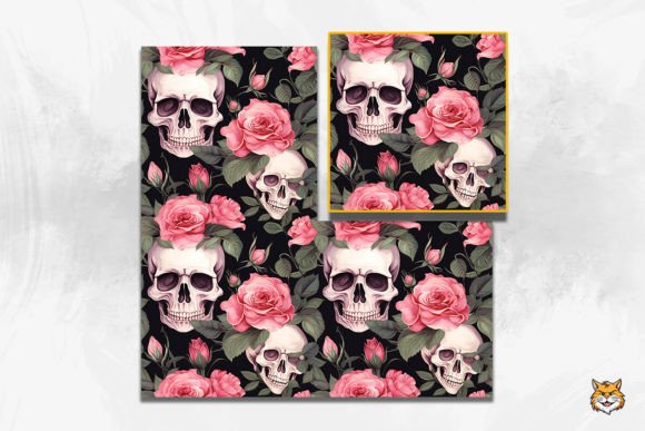Skull and Rose Seamless Pattern Guide