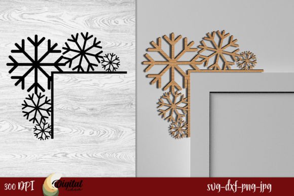 Transform Your Space with Wooden Decorations SVG and 3D Christmas Door Corners