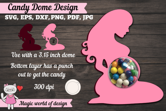 Transforming Digital Designs into Tangible Joy: The Rise of the 3D Pregnant Mama Candy Dome SVG